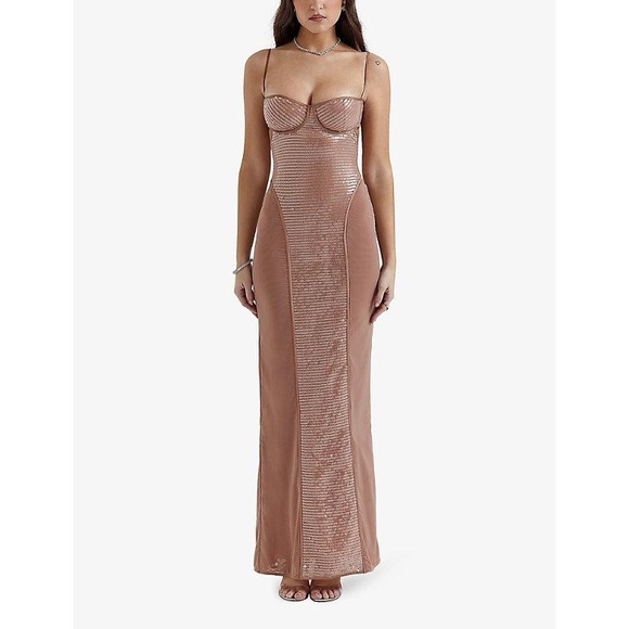 House of CB Dresses & Skirts - House of CB Women's Brown and Tan Dress